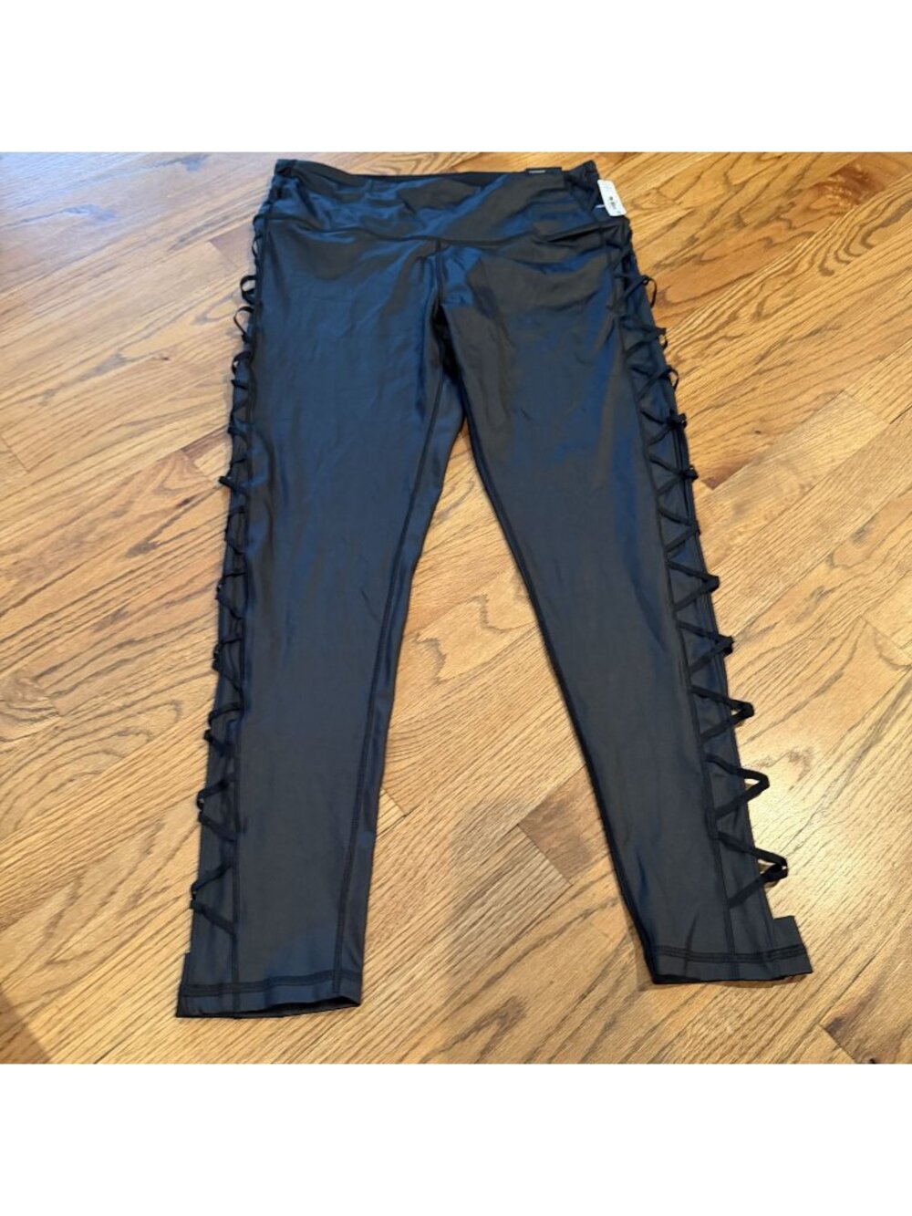 Victoria Secret Sport Womens Black Knockout Leggings Tight Large New